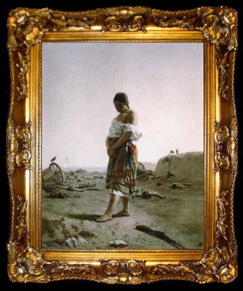 framed  Pedro Blanes paraguay image of your desolate country, ta009-2